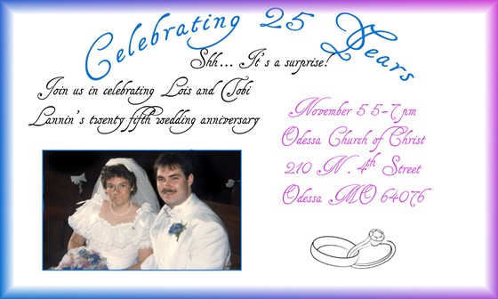 Miscellaneous: Anniversary Invitation